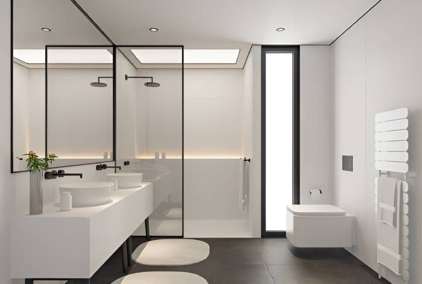 10 White Large Bathroom Tile Designs to Try in 2025