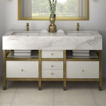 Clarity Random Linear beautiful light grey premium tile on bathroom shower wall, 300x600
