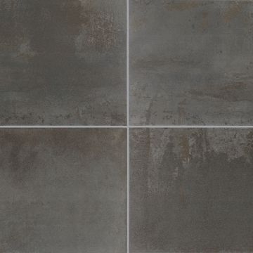 Iron Square beautiful dark grey premium tile on bathroom shower wall, 24x24