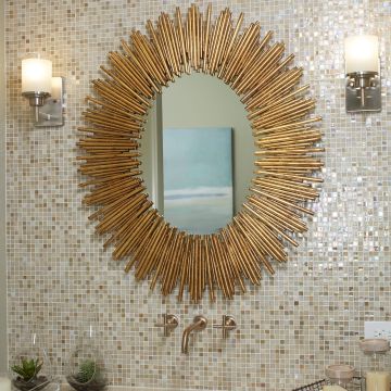 Paris Straight Joint walnut brown premium tile on bathroom shower wall, 12x12