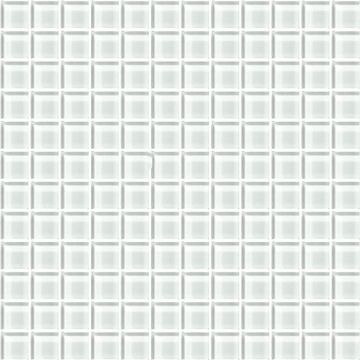 Color Appeal - C101 - Pearl Straight - Joint - 1X1 - Glass pristine white mosaic tile on bathroom shower wall, 1x1