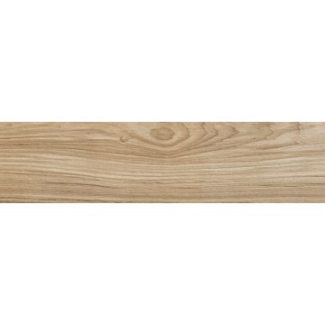 Knoxwood 513 Ginger Plank KW01 Brown earthy brown porcelain tile tile on bathroom shower wall, 6x24