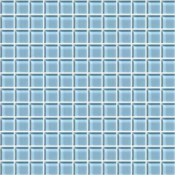 Color Appeal - C109 - Powder Straight - Joint - 1X1 - Glass ocean blue mosaic tile on bathroom shower wall, 1x1