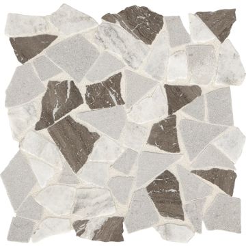 Predella 381 Reverent Taupe Bld River Pebble DE54 White & Gray natural stone tile, beautiful white & gray, 12x12
