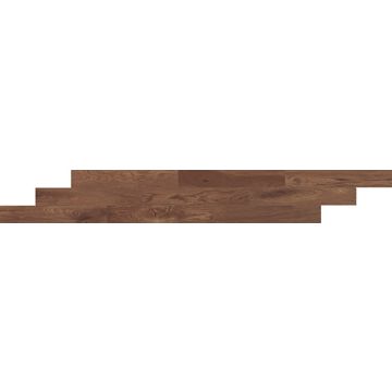 Debonair Estate - DE08 - Heirloom - Plank - 8X48 - Matte chocolate brown porcelain tile tile on bathroom shower wall, 8x47