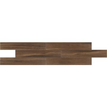 Rich Walnut Creek XT Porcelain Tile with 6x36 Plank Design.