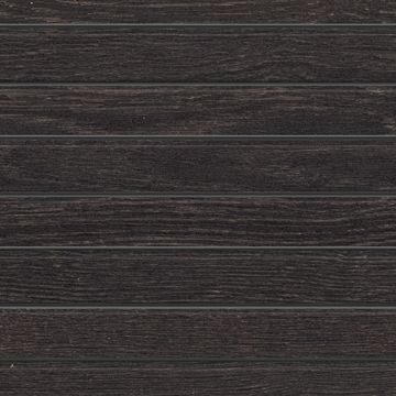 Debonair Estate - DE09 - Ebony - Stacked - 1X24 - Matte onyx black porcelain tile tile on bathroom shower wall, 1x24