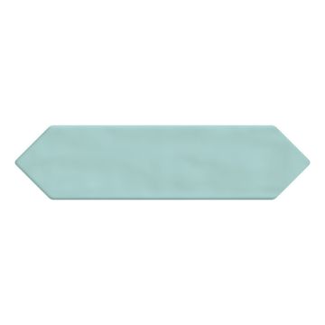 Matte Spa Picket Undulated Subway Tile beautiful sky blue premium subway tile on bathroom shower wall, 3x12