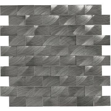 Spa Chevron beautiful dark grey premium tile on bathroom shower wall, 12x12