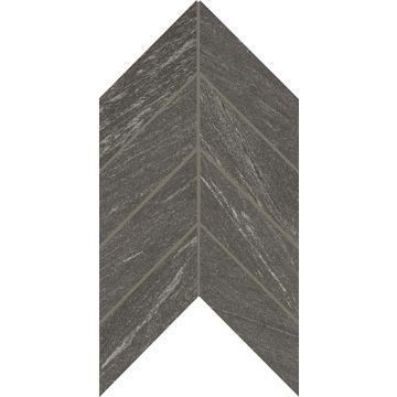 Montesano - MN74 - Charcoal - Chevron - 2X5 - Matte