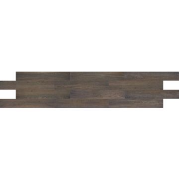 Brazilian Walnut Plank walnut brown modern porcelain tile on bathroom shower wall, 6x47