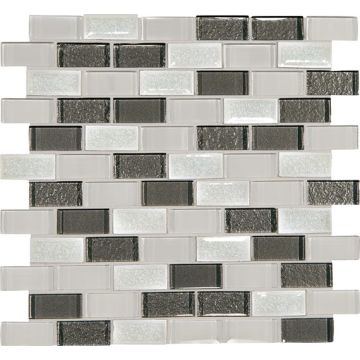 Diamond Delta Brick Joint beautiful dark grey premium tile on bathroom shower wall, 12x12