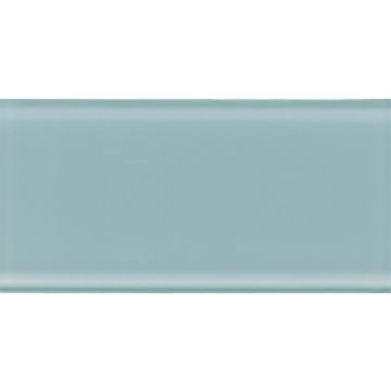Whisper Green Rectangle olive green premium tile on bathroom shower wall, 3x6