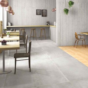 Maximus beautiful light gray premium tile on bathroom shower wall, 1200x1200