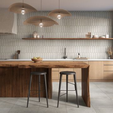 Historic Limestone - HS12 - Lineage - Picket - 3X12 - Matte porcelain tile picket tile, neutral gray, 3x12