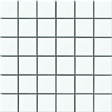 12X12 Vintage White Porcelain Mosaic Tile clean white modern porcelain mosaic tile on bathroom shower wall, 12x12