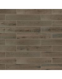Chateau Reserve 529 Woodland Chalet Plank CR44 Brown warm brown porcelain tile tile on bathroom shower wall, 6x47