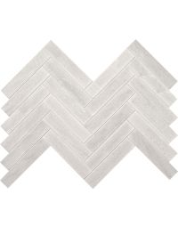Ascend Stone - M109 - Candid Heather - Chevron - 1X6 - Honed natural stone tile, beautiful white & gray, 1x6