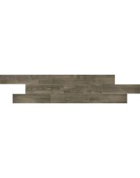 Brown Espresso Plank  chocolate brown engineered porcelain tile on bathroom shower wall, 8x35