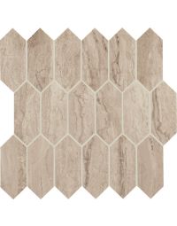 Elegantly crafted 2x5 Travertine Linear Hexagon Brown tiles.
Rich and warm brown hues in 2x5 hexagonal travertine design.