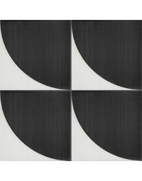 Scenario 424 Nero Convex Square Convex SR27 Black & White porcelain tile tile, beautiful black & white, 8x8