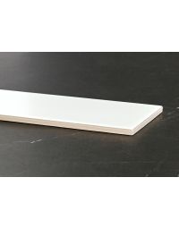 4x12 Hudson White Matte Porcelain Tile bright white refined porcelain tile on bathroom shower wall, 4x12