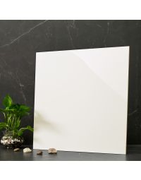 24x24 Element White Polished Porcelain Tile crisp white premium porcelain tile on bathroom shower wall, 24x24
