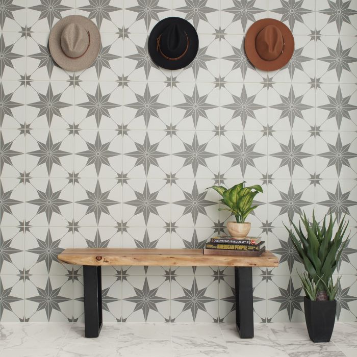 Daltile 12x12 Jewel Black Porcelain Tile - Modern Concrete-Look for walls