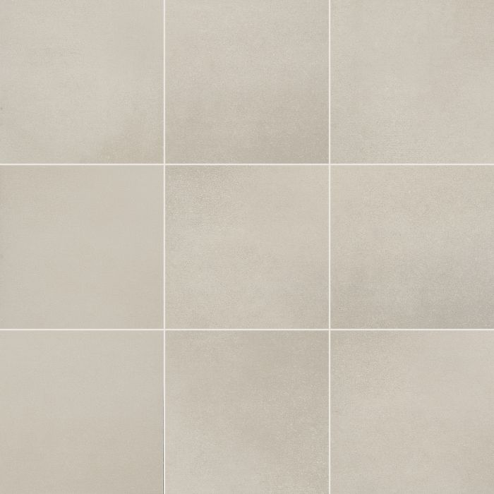 Durable Square Tile for Outdoor Spaces - Degrees Silver Finish.