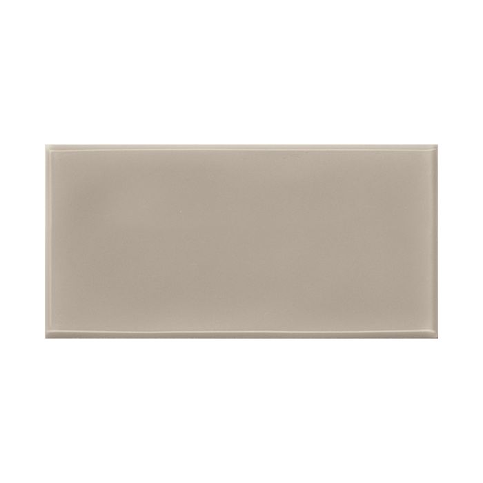 Close-up of Sycamore Tan Undulated Tile - Soft, wavy texture adds visual interest. Durable ceramic for lasting beauty.
