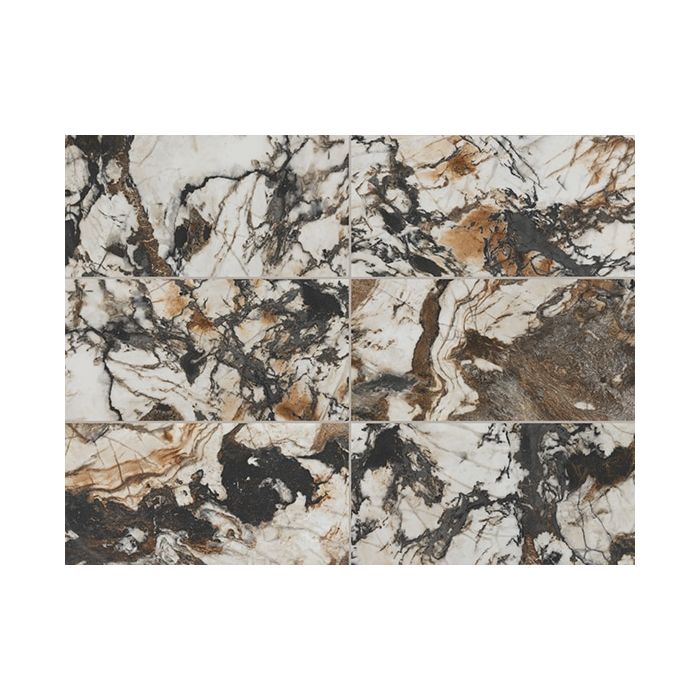 24 x 48 inches Beautiful bold veining White & Black Porcelain TILE