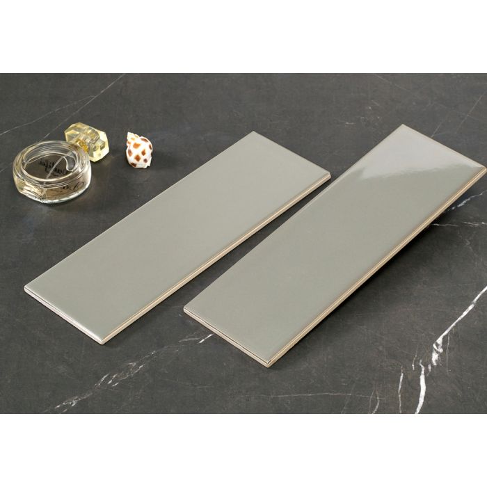 4x12 Hudson Grey Matte Porcelain Subway Tile by Walkon. Ideal for walls/backsplashes and bathroom floor