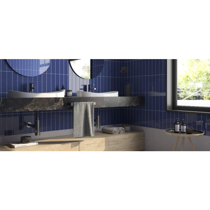 Azul 2x10 bright matte wall tile