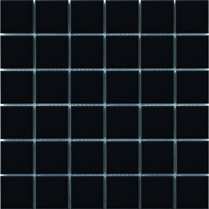 2x2 Vintage Porcelain Mosaic Black
