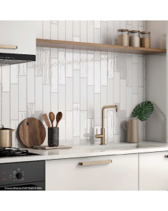 Lillepearl beautiful pearl premium tile on bathroom shower wall, 3x12