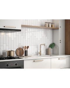 Lillepearl white beautiful pearl white premium tile on bathroom shower wall, 3x12