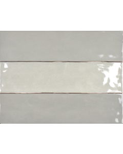 Bergenlight gray beautiful light gray premium tile on bathroom shower wall, 3x12