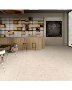 LATHIC natural beige premium tile on bathroom shower wall, 24x47