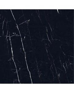 BLACK MARQUINA midnight black premium tile on bathroom shower wall, 24x47