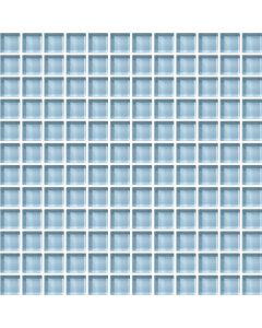 Amber Random Linear ocean blue premium tile on bathroom shower wall, 3x6