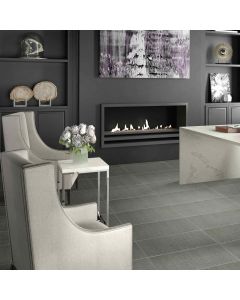 Modern Textile Dark Gray, Rectangle, 12X24, Modern Textile, Matte