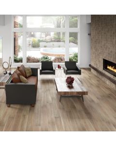 Taupe Rectangle beautiful dark brown premium tile on bathroom shower wall, 12x12