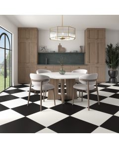 Frost White Square clean white premium tile on bathroom shower wall, 12x12