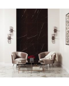 Nero Straight Joint Matte Black charcoal black premium tile on bathroom shower wall, 50x50