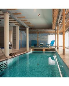 Honolulu Straight Joint sage green premium tile on bathroom shower wall, 12x12