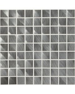 Gunmetal Random Interlocking beautiful dark grey premium tile on bathroom shower wall, 12x12