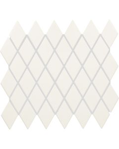 Iron Rectangle bright white premium tile on bathroom shower wall, 12x12