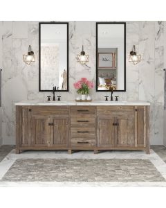 An elegant bedroom floor tiled with 2x5 Crux Linear Hexagon Matte Grey Porcelain Tiles, showcasing a chic matte finish.