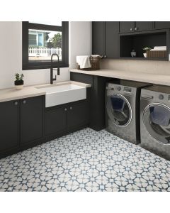 Versatile Daltile Flooring - 12x12 Cosmo Blue Square Porcelain Tile.