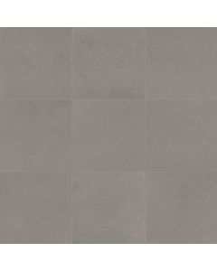 Truffle Square Matte Gray modern grey premium tile on bathroom shower wall, 12x12